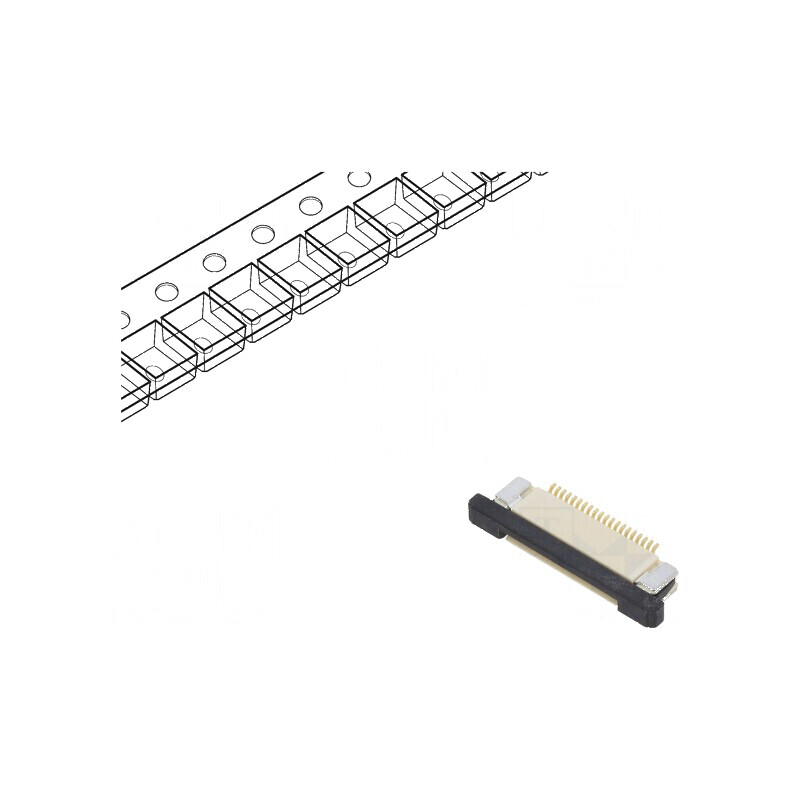 Conector FFC/FPC 20 PIN F32Q cu Contacte Superioare ZIF SMT 50V | Electronic-mag.ro | Componente Electronice Conector FFC/FPC 20 PIN F32Q cu Contacte Superioare ZIF SMT 50V | Electronic-mag.ro | Componente Electronice