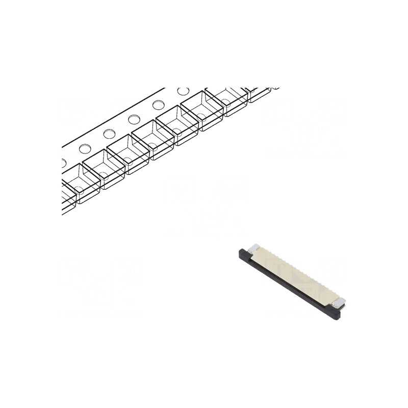 Conector FFC/FPC 20 PIN F52Q cu contacte superioare ZIF SMT 50V - Componente electronice de calitate | Electronic-mag.ro | Compo Conector FFC/FPC 20 PIN F52Q cu contacte superioare ZIF SMT 50V - Componente electronice de calitate | Electronic-mag.ro | Compo