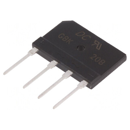 Punte Redresoare Monofazată Urmax 100V, Curent Fază: 20A, Curent Maxim: 250A, Tip Plată | Electronic-mag.ro | Componente Electro