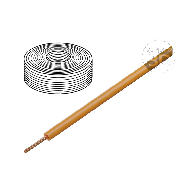 Cablu H05Z-K Litat Cu 1mm² LSZH Portocalie 300V/500V - 100m | Electronic-mag.ro | Componente Electronice