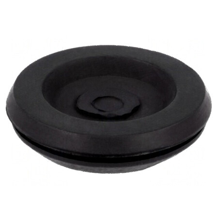 Manşon cu cap adâncit pentru orificiu de montaj 20,2mm, Øorificiu 13,5mm, culoare neagră | Electronic-mag.ro | Componente Electr