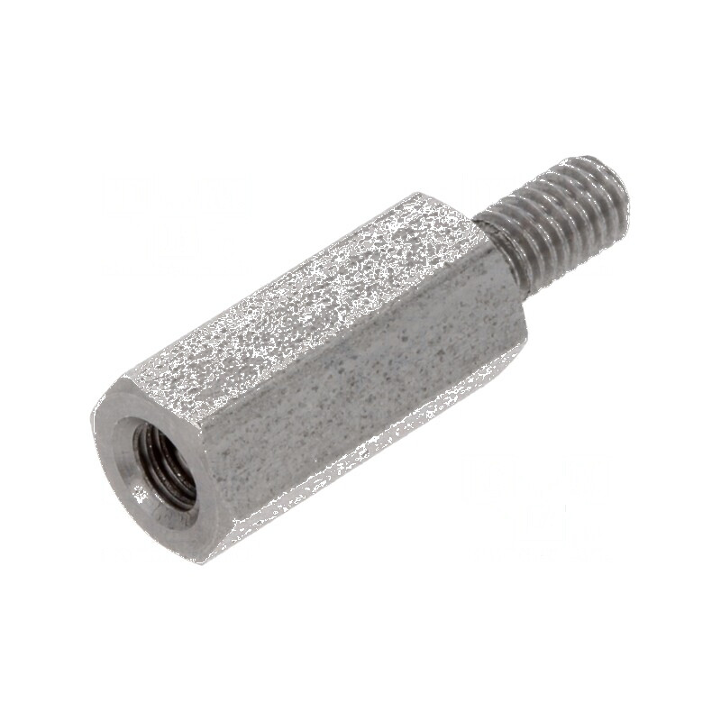 Piuliță Distanțieră Filetată 12mm M3 Intern și M3 Extern - Accesorii pentru Montaj | Electronic-mag.ro | Componente Electronice