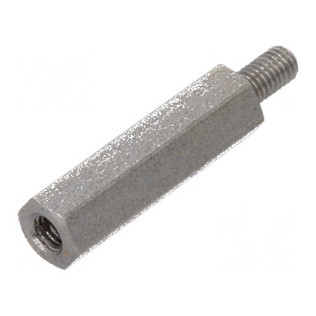 Piuliță distanțieră filetată M3, 20mm - Filet interior și exterior M3 | Electronic-mag.ro | Componente Electronice