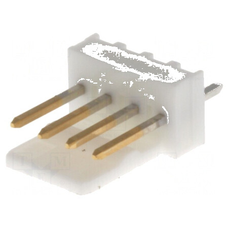 Conector cablu-placă soclu tată KK 254 2,54mm PIN 4 THT 4A - Componentă electronică pentru montaj PCB | Electronic-mag.ro | Comp
