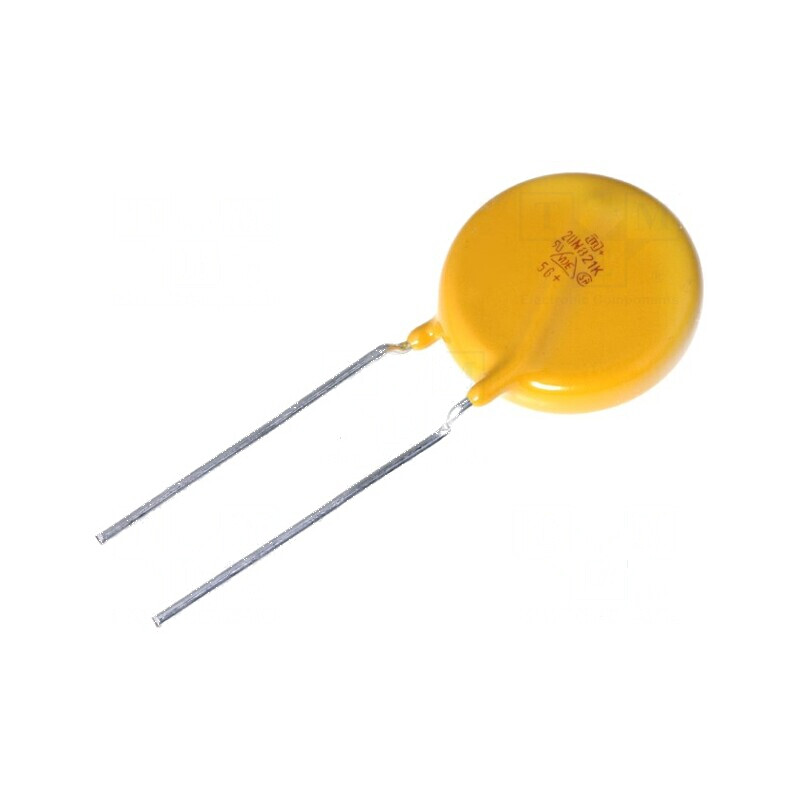 Varistor oxid de metal THT 510VAC 670VDC 820V ±10% 6,5kA - Protecție împotriva supratensiunilor | Electronic-mag.ro | Componente