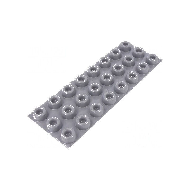 Picioruş autoadeziv din poliuretan gri, înălțime 10,2mm, dimensiune Ø22,4mm | Electronic-mag.ro | Componente Electronice