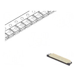 Conector FFC/FPC Orizontal 40 PIN Inferior ZIF - Compatibilitate Extinsă | Electronic-mag.ro | Componente Electronice