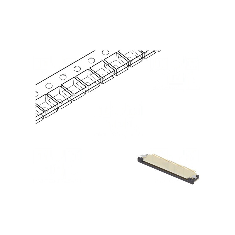 Conector FFC/FPC Orizontal 40 PIN Inferior ZIF - Compatibilitate Extinsă | Electronic-mag.ro | Componente Electronice Conector FFC/FPC Orizontal 40 PIN Inferior ZIF - Compatibilitate Extinsă | Electronic-mag.ro | Componente Electronice