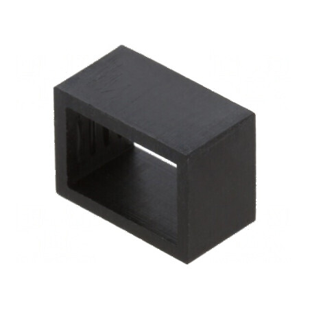 Montură LED două piese neagră UL94V-2, Dimensiune L: 7,6mm | Electronic-mag.ro | Componente Electronice