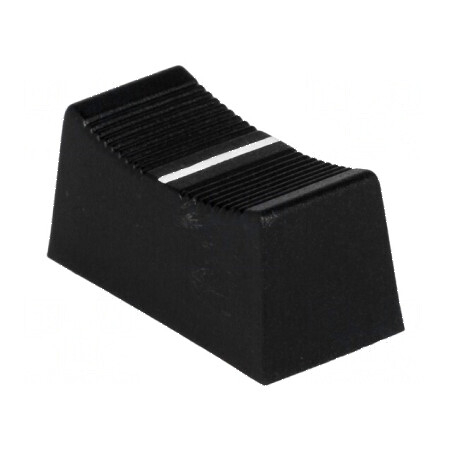 Buton rotativ glisor negru 23x11x11mm, lățime glisor 3/4mm - Accesoriu pentru controlul echipamentelor electrice | Electronic-ma