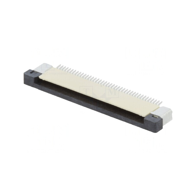 Conector FFC/FPC orizontal 40 PIN ZIF SMT 500mA cositorit pentru aplicații electronice | Electronic-mag.ro | Componente Electron