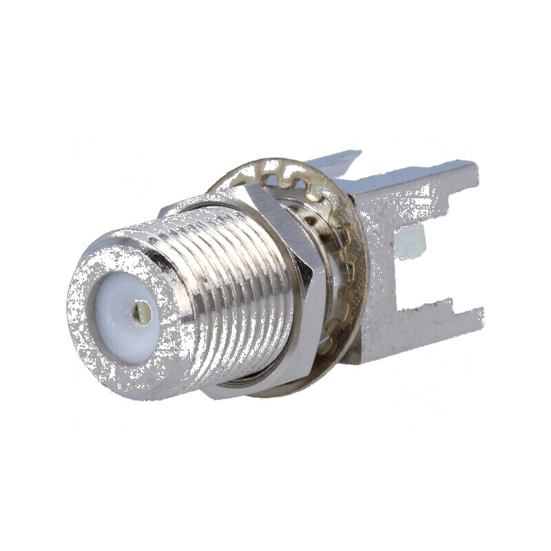 Conector F Soclu Mamă Drept THT pentru Montare pe Panou - Componente Electronice Profesionale | Electronic-mag.ro | Componente E