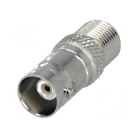 Adaptor BNC Soclu la F Soclu - Conector Coaxial Profesional pentru Antene și Sistemele de Supraveghere | Electronic-mag.ro | Com