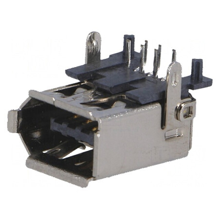 Conector IEEE1394 Soclu THT PIN 6 Unghi 90° - Componentă Electronică de Înaltă Calitate | Electronic-mag.ro | Componente Electro