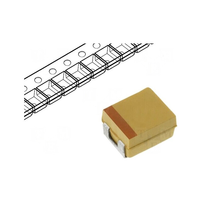 Condensator Tantal Low ESR 100uF 10VDC SMD B 1411 ±20% - Component Electronic de Înaltă Performanță | Electronic-mag.ro | Compon