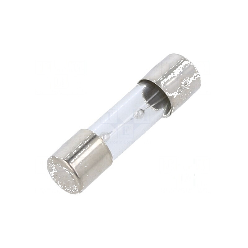 Siguranță întârziere 6A 250VAC tip sticlă 5x20mm cu terminale din alamă | Electronic-mag.ro | Componente Electronice
