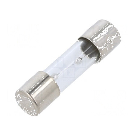 Siguranță întârziere 6A 250VAC tip sticlă 5x20mm cu terminale din alamă | Electronic-mag.ro | Componente Electronice