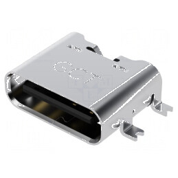 Conector USB C Soclu Fully SMT PIN 6 Orizontale 3A - Compunere Profesională pentru Conexiuni de Înaltă Calitate | Electronic-mag