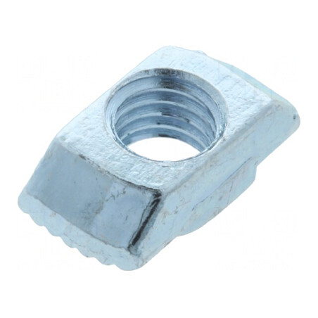 Piuliță din oțel zincat pentru profil, lățime cant 10mm, filet M8 | Electronic-mag.ro | Componente Electronice