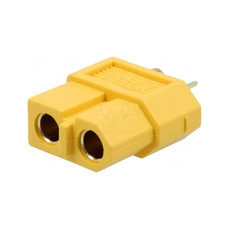 Conector DC XT60 mamă pentru alimentare cu 2 pini, cablu lipire | Electronic-mag.ro | Componente Electronice