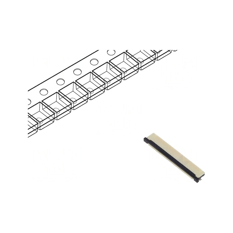 Conector FFC/FPC Orizontal 50 PIN Contacte Inferioare ZIF - Componentă Electronică Profesională | Electronic-mag.ro | Componente Conector FFC/FPC Orizontal 50 PIN Contacte Inferioare ZIF - Componentă Electronică Profesională | Electronic-mag.ro | Componente