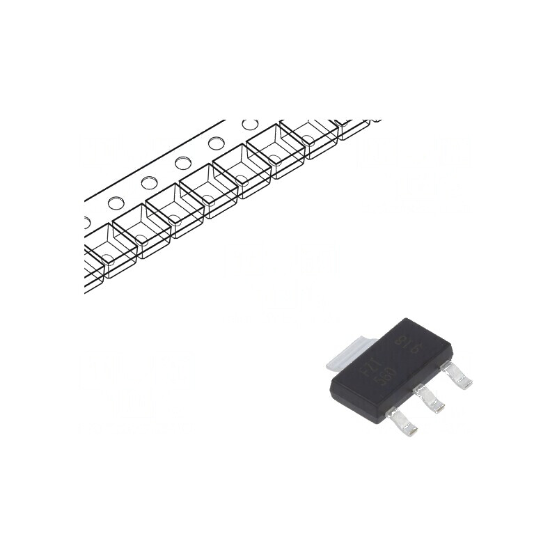Tranzistor PNP Bipolar 500V 0,15A 2W SOT223 - Componentă Electronică pentru Circuit Integrat | Electronic-mag.ro | Componente El