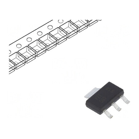 Tranzistor PNP Bipolar 500V 0,15A 2W SOT223 - Componentă Electronică pentru Circuit Integrat | Electronic-mag.ro | Componente El