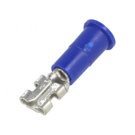 Terminal plat 4,8mm 0,5mm mamă crimpat pe cablu izolată - Conector electric de înaltă calitate | Electronic-mag.ro | Componente 