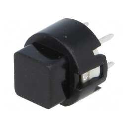 Comutator Tastatură Poz: 2 SPST-NO 0,01A/35VDC Neagră THT - Comutator Profesional pentru Circuit Electric | Electronic-mag.ro | 