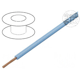 Cablu H05V-K LgY Litat Cu 0,5mm² PVC Albastru Deschis, 100m - Cabluri Electrice de Calitate Superioară | Electronic-mag.ro | Com