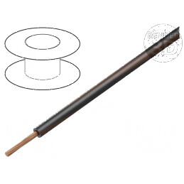Cablu electric H05V-K LgY cu fir din cupru 0,5mm², izolație PVC negru-maro, 300V/500V | Electronic-mag.ro | Componente Electroni