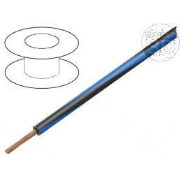 Cablu H05V-K LgY Litat Cu 0,5mm² PVC Albastru-Negru 100m - Cablu Electric de Înalta Calitate pentru Instalații Electrice | Elect