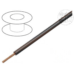 Cablu H05V-K LgY Lită Cu 0,5mm² PVC Maro-Negru 300V 500V - Cabluri Electrice pentru Instalatii Electrice | Electronic-mag.ro | C
