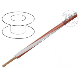 Cablu H05V-K LgY Cu 0,5mm² PVC Alb-Roșu 300V/500V 100m - Cablu Electric pentru Instalații Interioare | Electronic-mag.ro | Compo