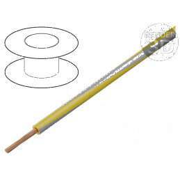 Cablu H05V-K LgY Cu 0,5mm² PVC Galben-Gri 300V/500V - Conductor Electric de Calitate Superioară | Electronic-mag.ro | Componente