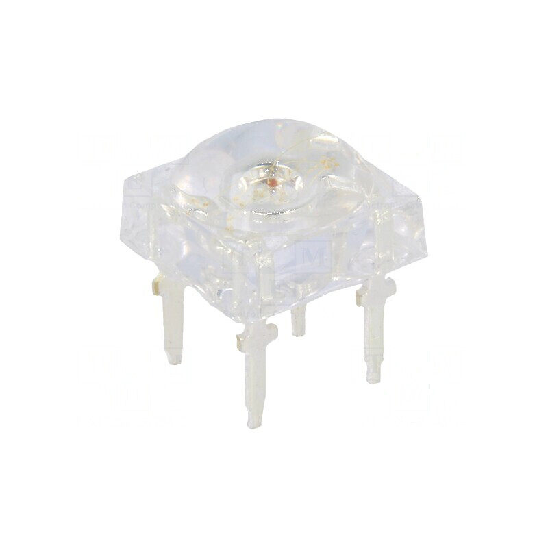 LED Super Flux RGB 7,62x7,62mm - Intensitate Lumină 3000÷4200mcd, Culori Vibrante | Electronic-mag.ro | Componente Electronice