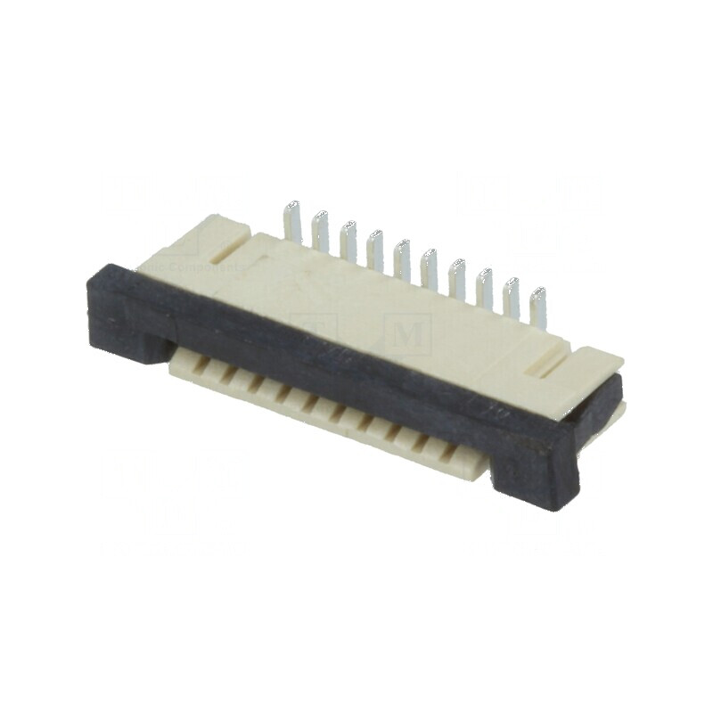 Conector FFC/FPC Vertical PIN 10 ZIF SMT 0,5A 30mΩ - Interval Temperatura -40÷85°C | Electronic-mag.ro | Componente Electronice Conector FFC/FPC Vertical PIN 10 ZIF SMT 0,5A 30mΩ - Interval Temperatura -40÷85°C | Electronic-mag.ro | Componente Electronice