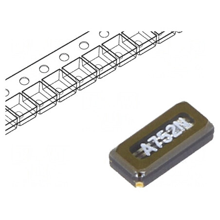 Rezonator de cuarț SMD 32,768kHz 12,5pF 3,2x1,5x0,8mm - Componentă electronică de precizie | Electronic-mag.ro | Componente Elec