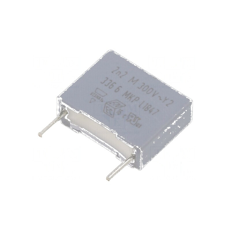 Condensator Polipropilenă Y2 2,2nF 4x10x12,5mm THT ±20% - Componentă Electronică de Înaltă Calitate | Electronic-mag.ro | Compon