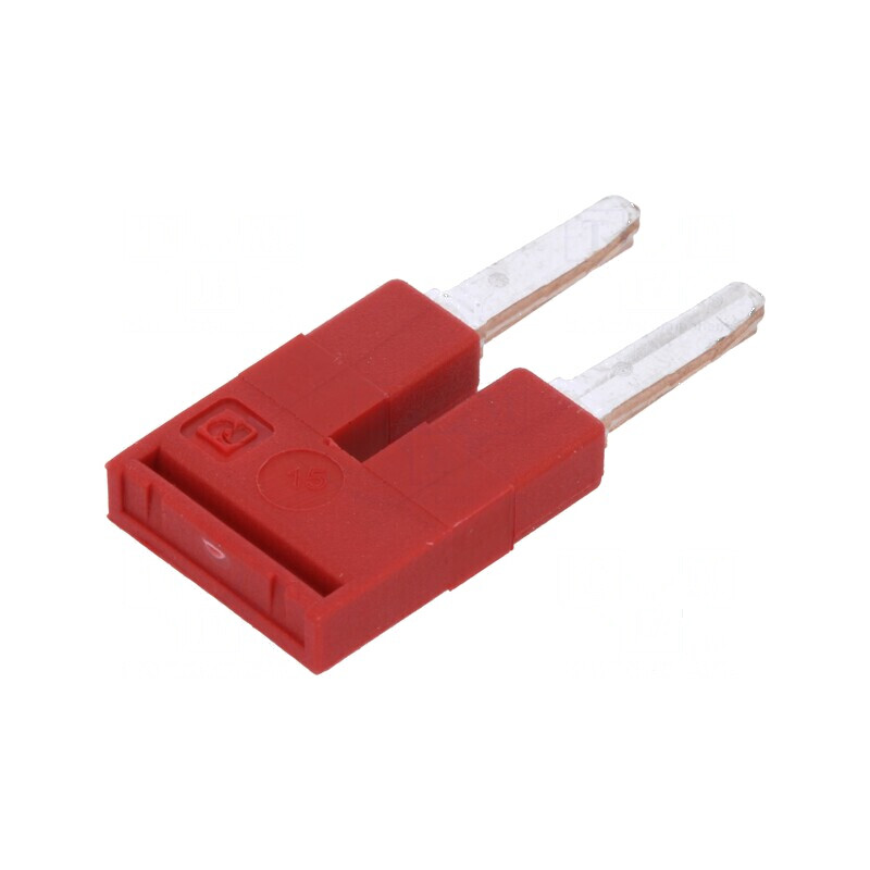 Punte de conectare piste roșie, 2 unități, lățime 6mm, standard UL94V-0 | Electronic-mag.ro | Componente Electronice