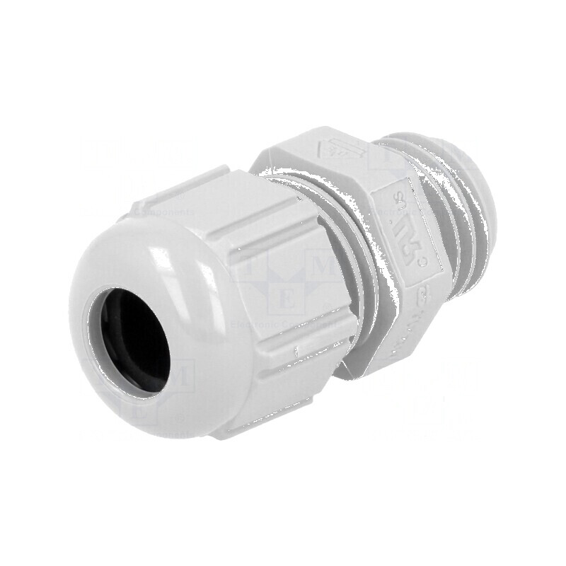 Garnitură de etanşare M12 1,5 IP68 din poliamidă gri, certificare UL94V-2 | Electronic-mag.ro | Componente Electronice