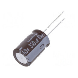 Condensator electrolitic low ESR THT 330uF 63VDC Ø12,5x20mm - Componentă electronică de înaltă performanță | Electronic-mag.ro |