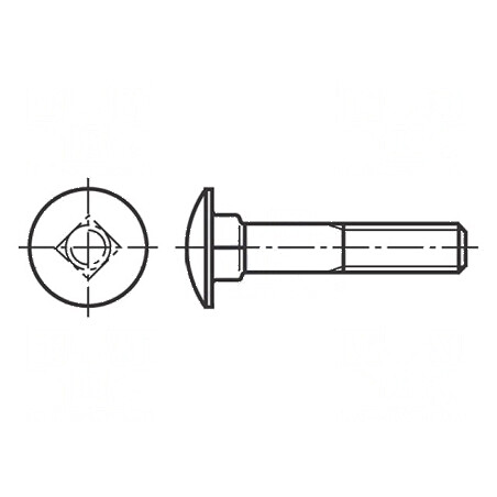 Şurub M10x25 1,5 cu Cap Buton din Oțel Inoxidabil A2 DIN 603 11mm - Produs de Calitate Superioară | Electronic-mag.ro | Componen