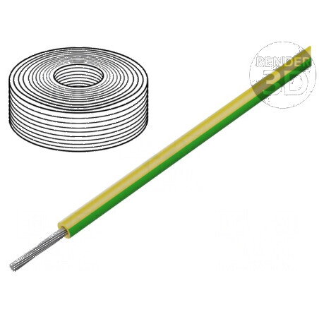 Cablu SiF 1x0,75mm² Litat Cu LSZH, Silicon Galben-Verde, 100m - Conductori Electrice de Înaltă Calitate | Electronic-mag.ro | Co