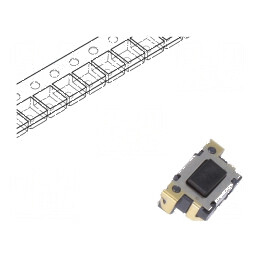 Microîntrerupător TACT SPST Poz. 2 - 0,05A/12VDC SMT 2,4N 3mm pentru aplicații electronice | Electronic-mag.ro | Componente Elec