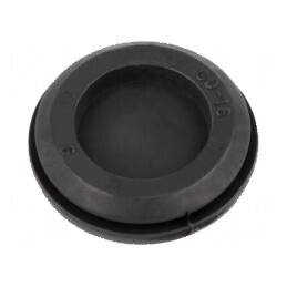 Manșon cu cap adâncit Ø 20,5mm, Ø orif: 13,5mm, negru - Compatibil pentru montaj profesional | Electronic-mag.ro | Componente El