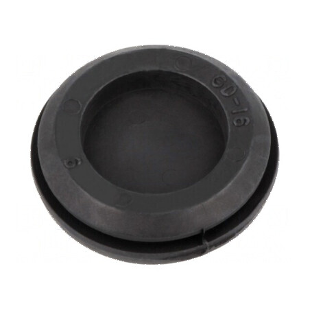 Manșon cu cap adâncit Ø 20,5mm, Ø orif: 13,5mm, negru - Compatibil pentru montaj profesional | Electronic-mag.ro | Componente El