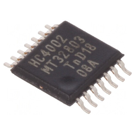 Circuit integrat digital NOR, 2 intrări, 2 ieșiri, CMOS, SMD TSSOP14, 2-6VDC, tub HC | Electronic-mag.ro | Componente Electronic
