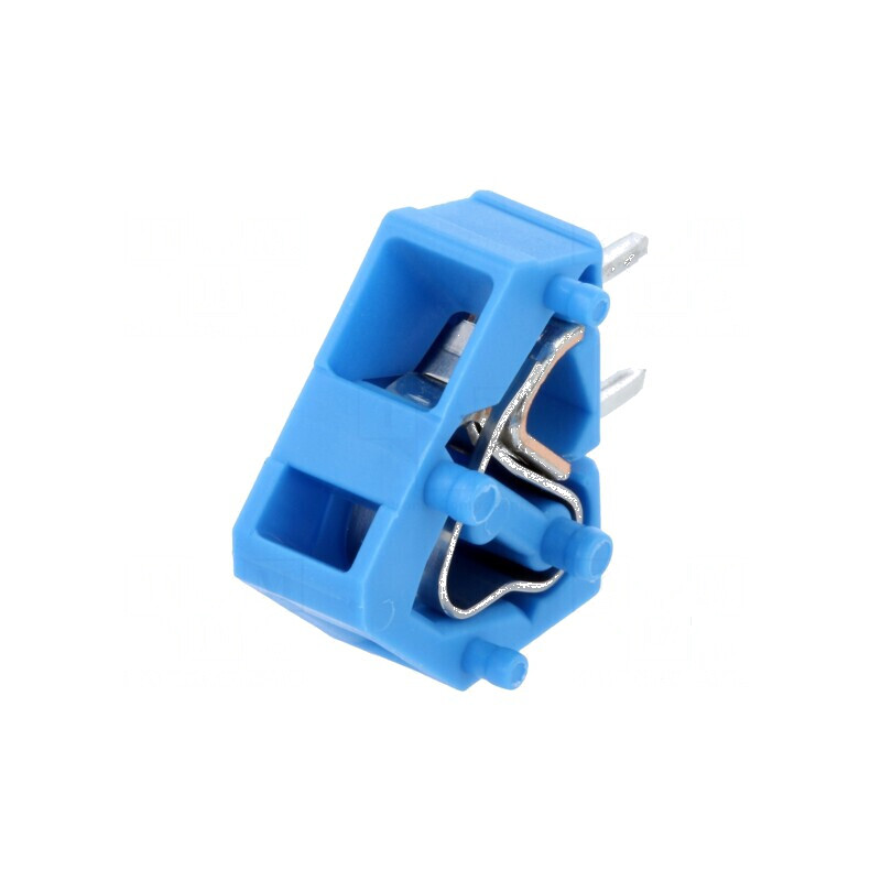 Regletă de Conexiuni pentru PCB în Unghi de 45° cu Piste de 5mm, 1 Punct, 24A | Electronic-mag.ro | Componente Electronice Regletă de Conexiuni pentru PCB în Unghi de 45° cu Piste de 5mm, 1 Punct, 24A | Electronic-mag.ro | Componente Electronice