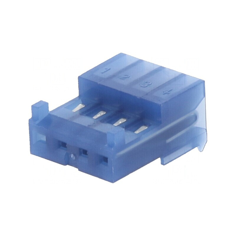 Conector IDC cablu-placă mufă mamă 4 pini polarizați 2,54mm | Electronic-mag.ro | Componente Electronice